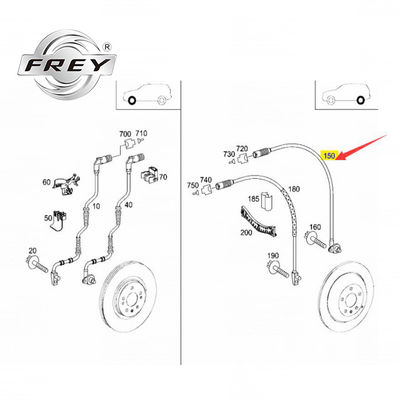Frey Auto Parts Belakang ABS Sensor Kecepatan Roda 1645400717 Untuk Mercedes W164 X164 W251 V251