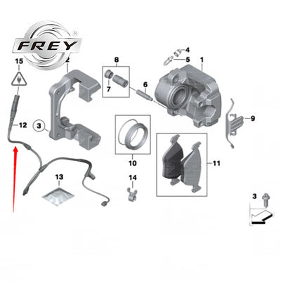 OEM 34356789503 Sensor Rem Belakang, Indikator Bantalan Rem BMW E70 E71 E72